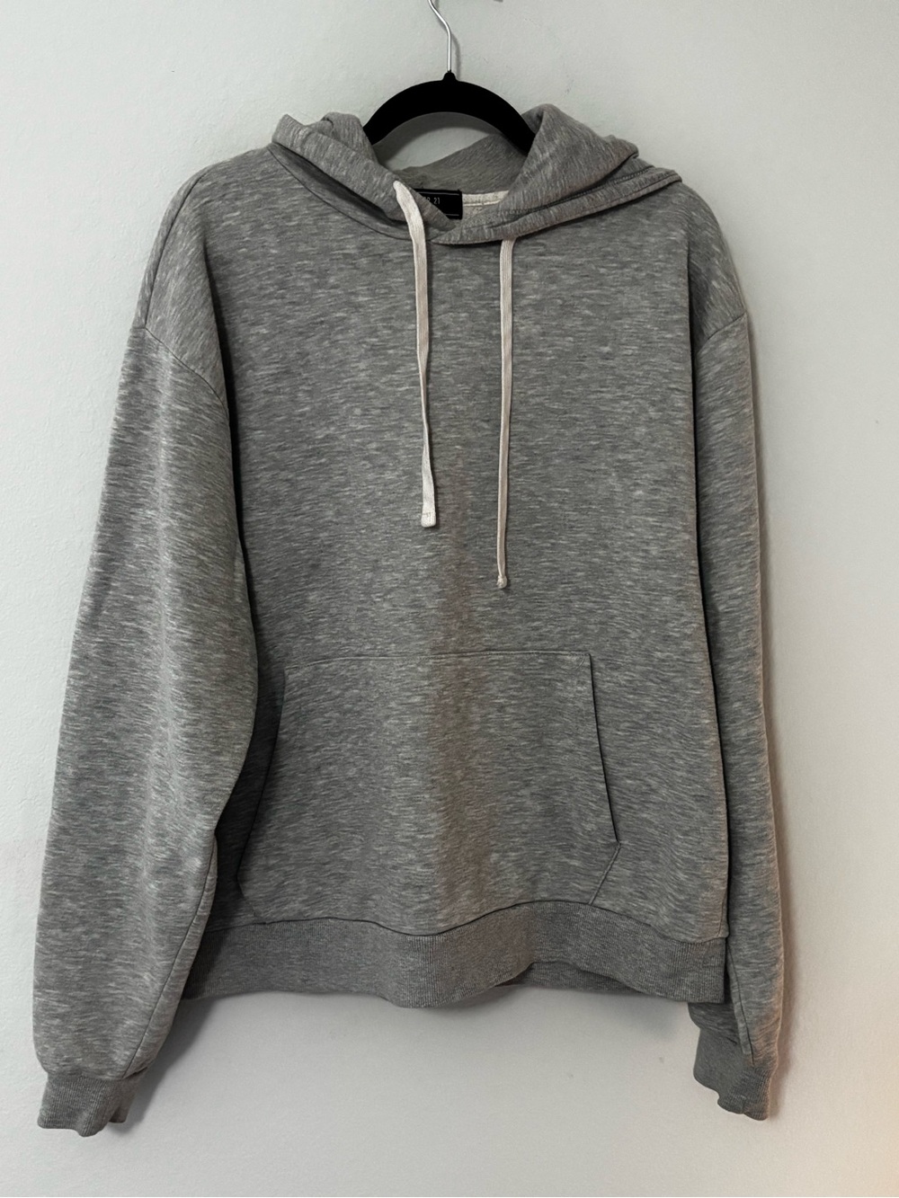 Forever 21 Men’s Grey Marled Pullover Hoodie